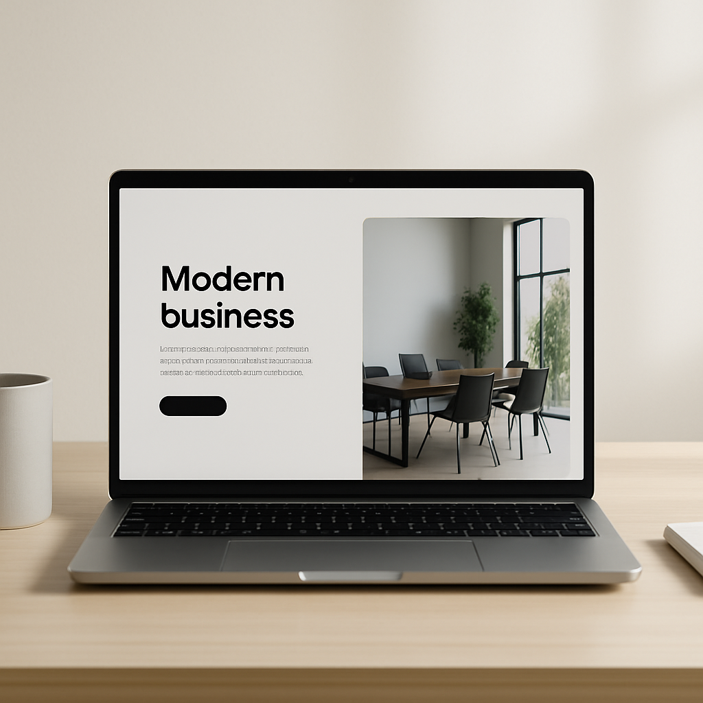 Modern website