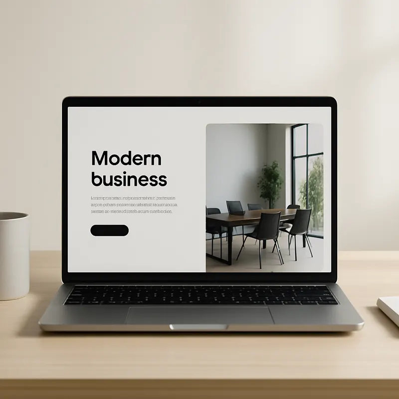 Modern website