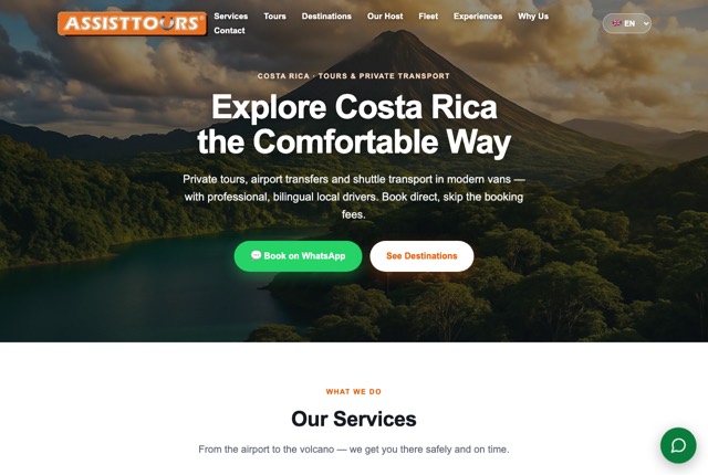 AssistTours website